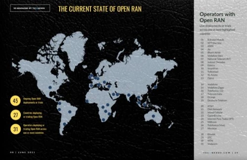 Current State of Open RAN - Countries & Operators deploying & trialing Open RAN