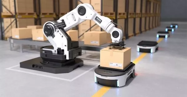 Industrial automation with Automatic Guided Vehicles (AGV)