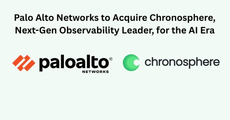 Palo Alto Networks to Acquire Chronosphere for AI Observability
