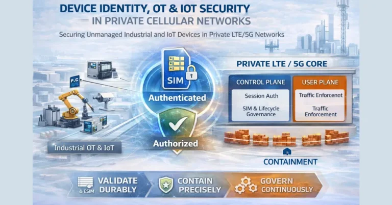 Device Identity, OT & IoT Security in Private Cellular Networks