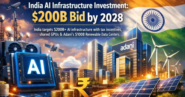 India AI infrastructure investment: $200B bid by 2028