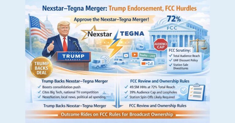 Nexstar–Tegna Merger: Trump Endorsement, FCC Hurdles