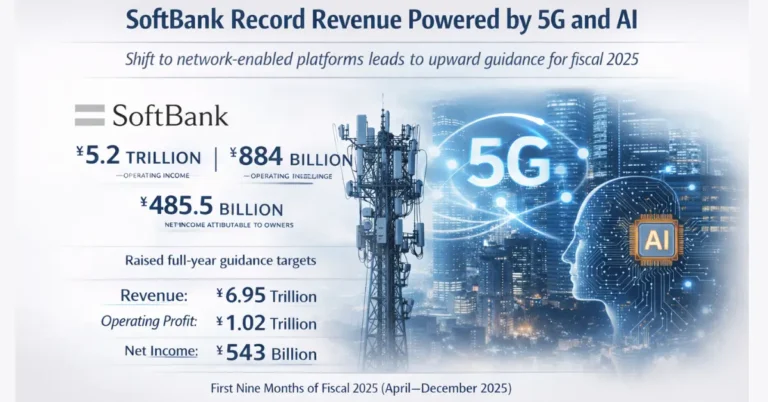 SoftBank Record Revenue Powered by 5G and AI