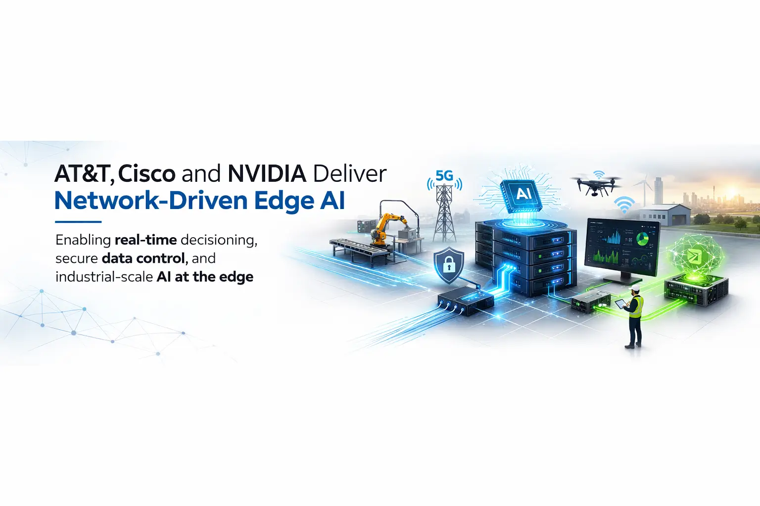 AT&T, Cisco and NVIDIA Deliver Network-Driven Edge AI
