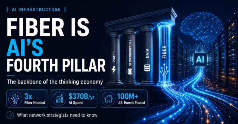 Fiber as AI Infrastructure: The Fourth Pillar Driving the Thinking Economy