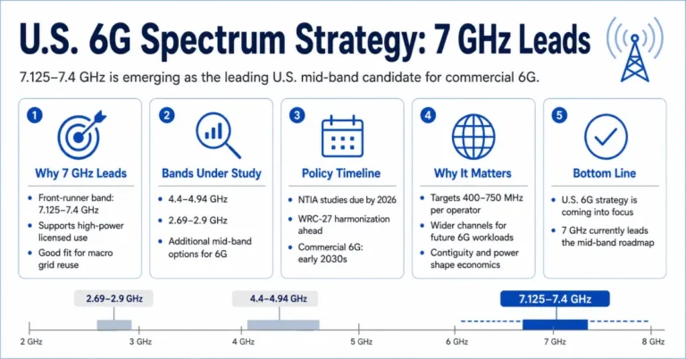 U.S. 6G Spectrum Strategy: 7 GHz Leads