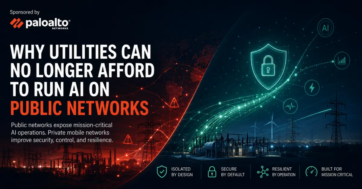 Utilities Can't Run AI on Public Networks