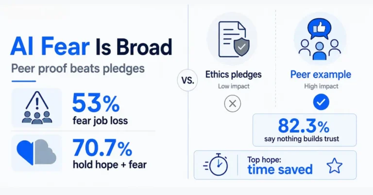 The AI Fear Gap Isn’t Closing – and Reassurance Won’t Close It