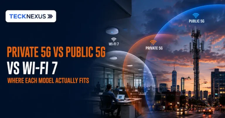 private 5G vs public 5G vs Wi-Fi 7 which is right for your site