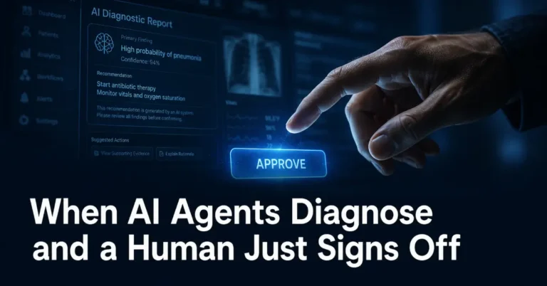 When AI Agents Diagnose and a Human Just Signs Off