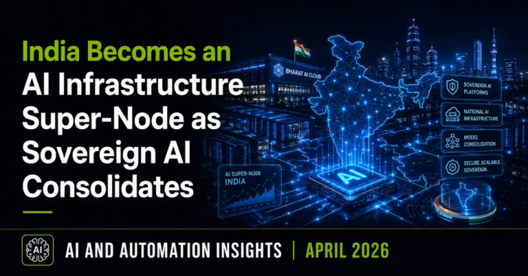India Becomes an AI Infrastructure Super-Node as Sovereign AI Consolidates: AI & Automation Insights, April 2026