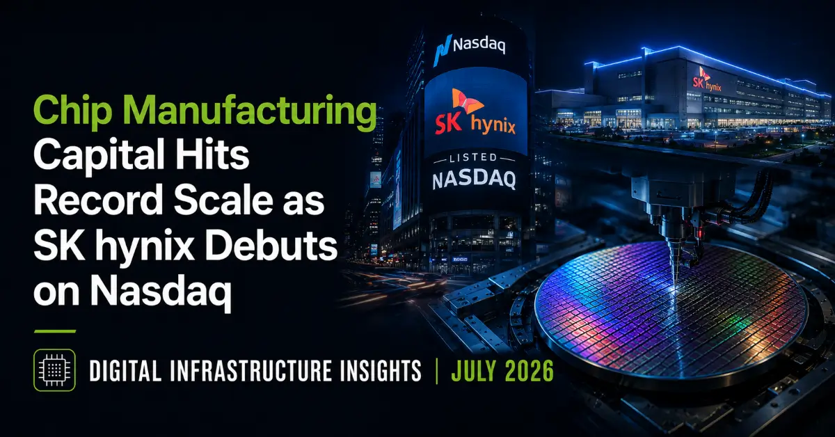 Chip Manufacturing Capital Hits Record Scale as SK hynix Debuts on Nasdaq: Digital Infrastructure Insights, July 2026