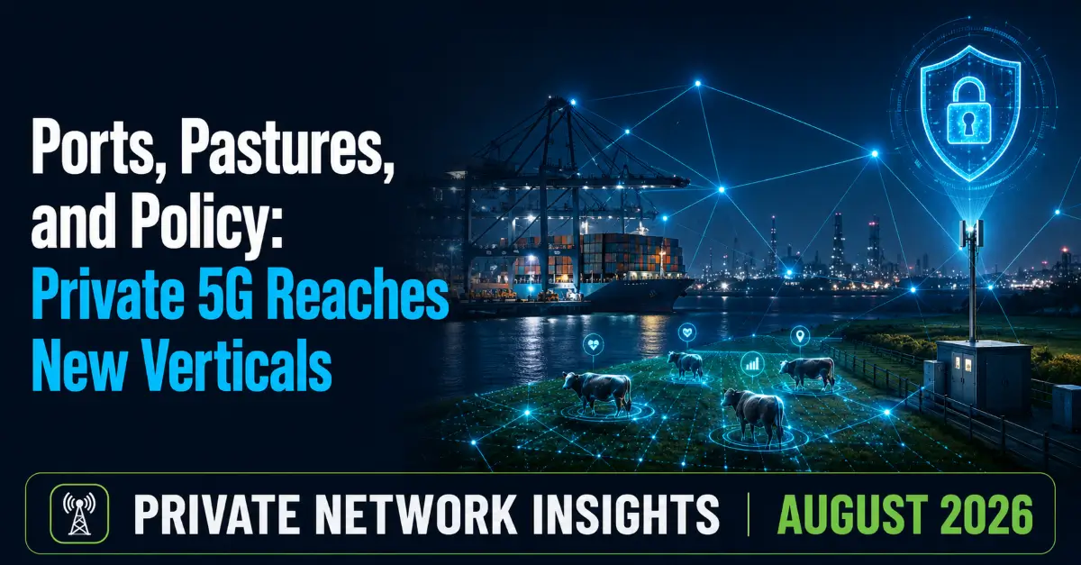 What Private Network Insights for August 2026 means if you're evaluating a private network
