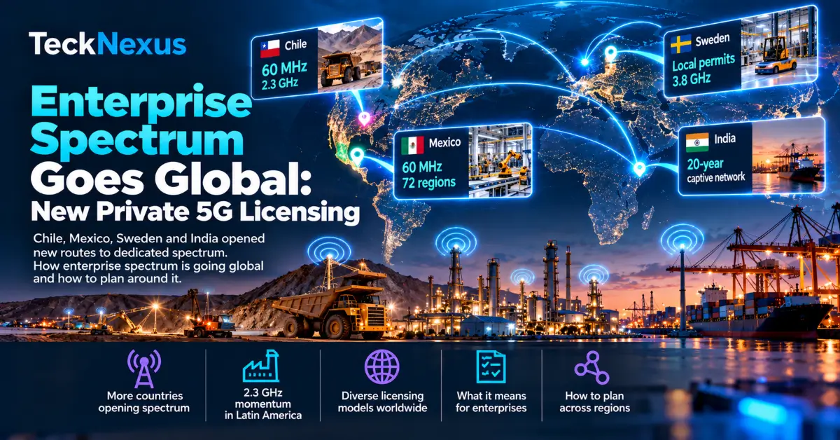 Enterprise Spectrum Goes Global: How New Licensing Rules Are Opening Private 5G to More Industries