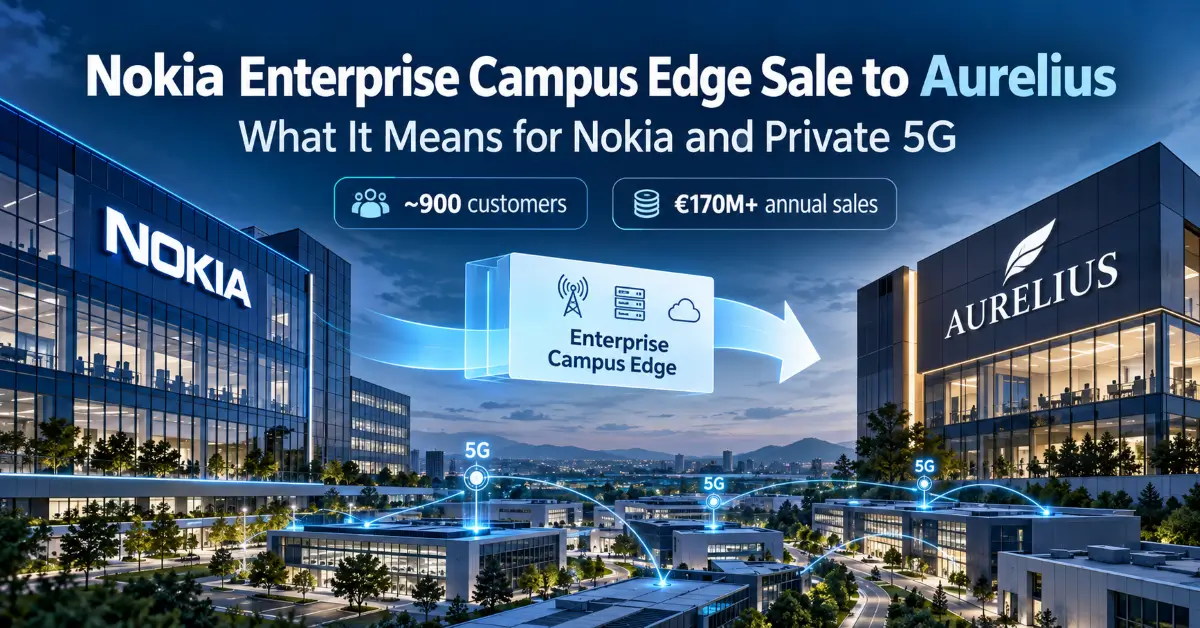 Nokia Enterprise Campus Edge Sale to Aurelius Signals Private Wireless Has Come of Age