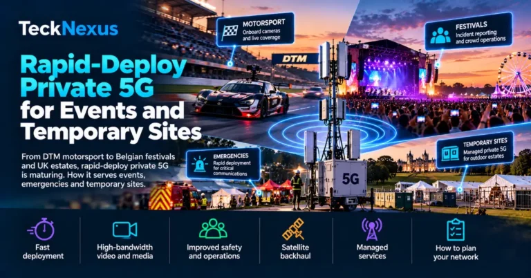 Private 5G on the Move: Rapid-Deploy Networks for Events, Emergencies and Temporary Sites