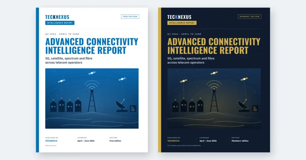 TeckNexus Q2 2026 connectivity report: $3.57B AWS-3 auction, 3.4 Gbps 5G SA on a live network, satellite approvals and usage.